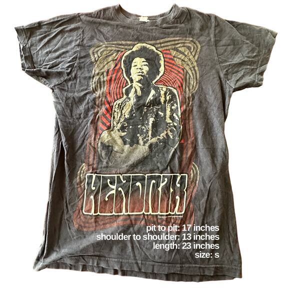 Vintage Jimi Hendrix Graphic Tee * T-Shirt *SM* - Picture 2 of 2